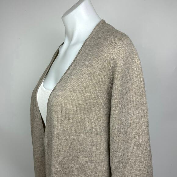 Apt 9 Beige Tan Open Front Long Sleeve Cozy Knitwear Cardigan Sweater Size M - Picture 5 of 7
